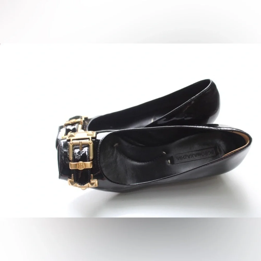 BCBGMaxAzria peep toe wedges